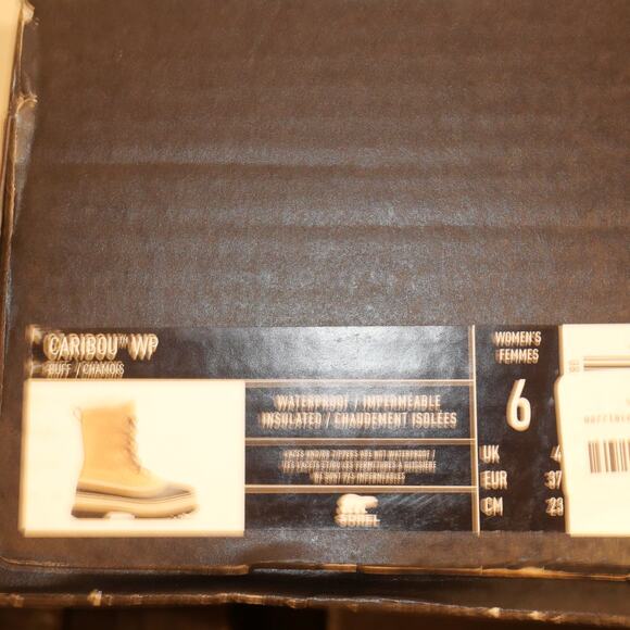 NEW Sorel Caribou Women's 6 WP Boots Insulated Winter Snow Buff Tan Brown - Picture 14 of 14